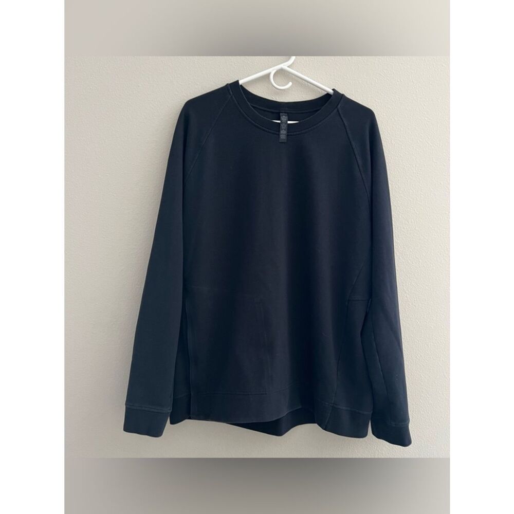 Lululemon City Sweat Sweatshirt Crewneck Pullover black Mens XL